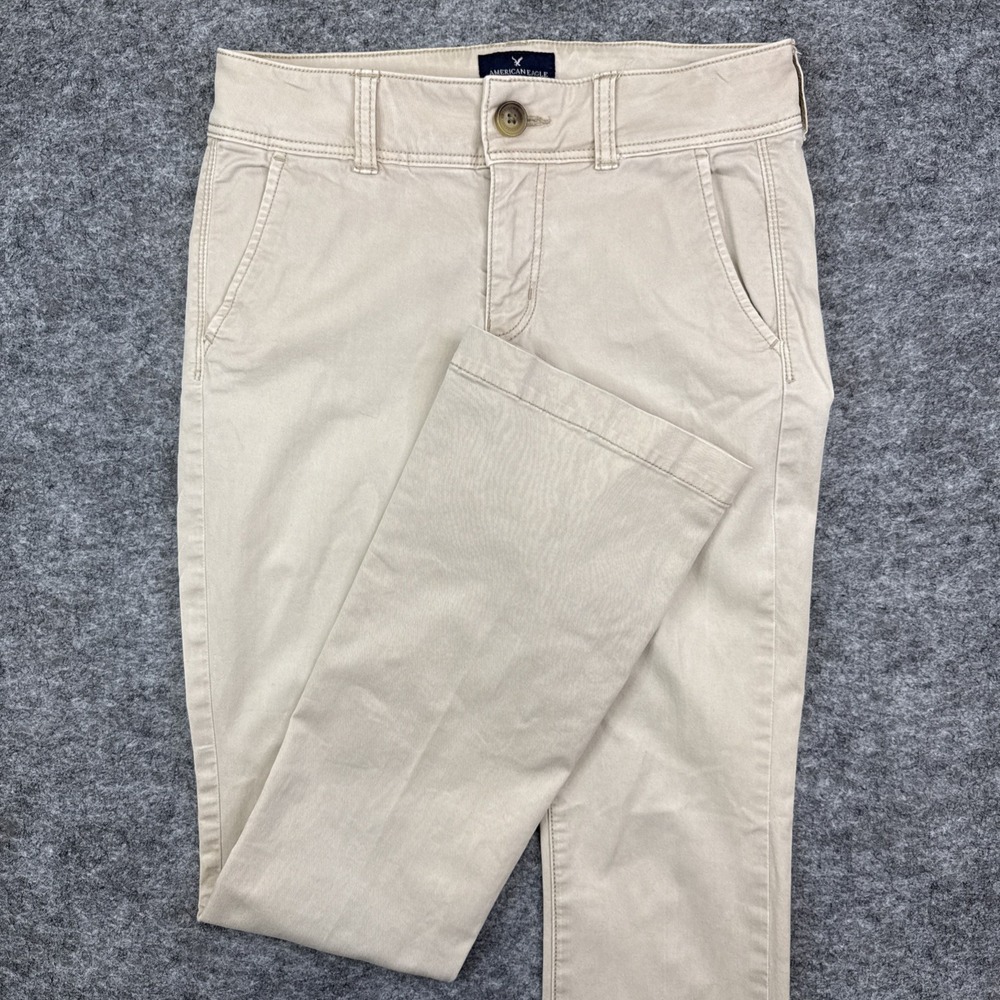 American Eagle Kick Boot chino pants women's 00 regular festival boho preppy